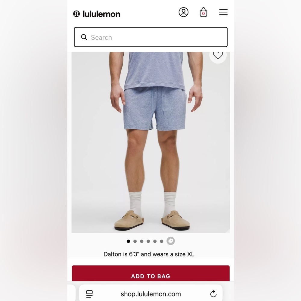 Lululemon Soft Jersey Short 5”